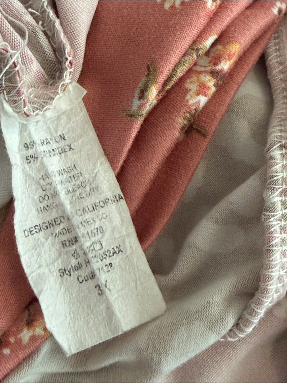 Haptics White & Pink Mixed-Print Short Sleeve Tunic - Picture 3 of 3